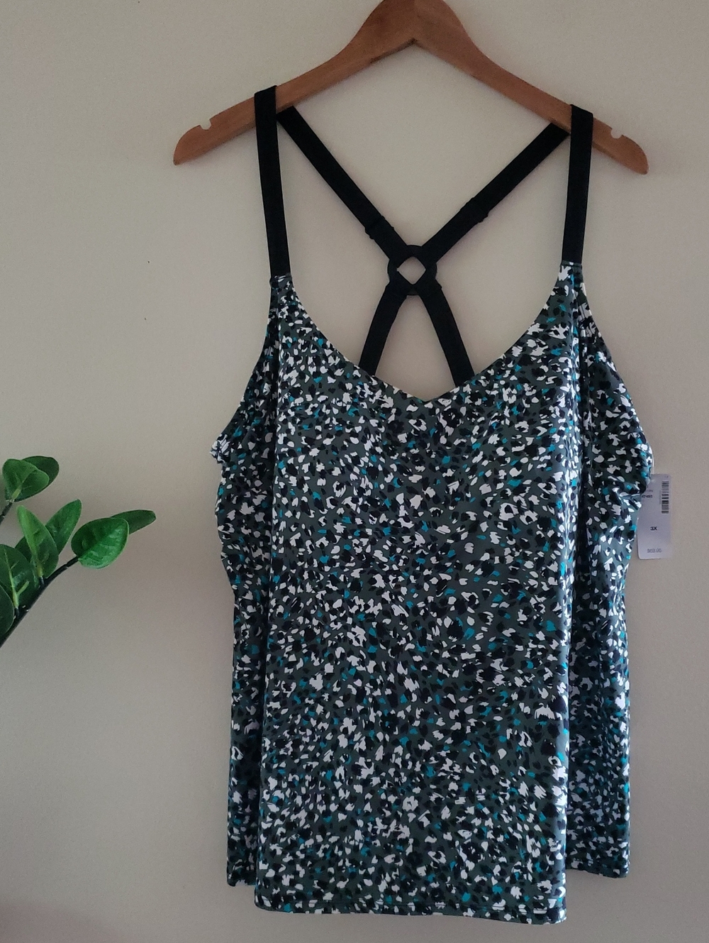 Penningtons BNWT Swim Racerback Tank- Multi -  3X